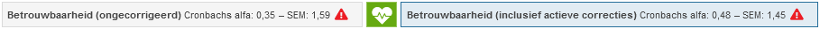 analyse betrouwbaarheid