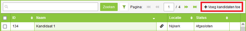Add candidates view window